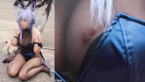 個人撮影 イベントで乳首露出しちゃったデカパイバニーレイヤー様 動画